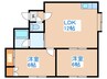 宮の沢ガーデンヒルズ２ 2LDKの間取り