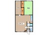 森田マンション 2LDKの間取り