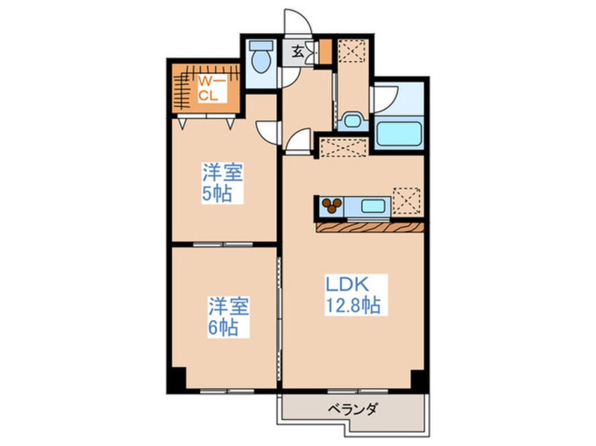 間取図 ア－バンハイツ豊平