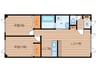 成田マンション 2LDKの間取り