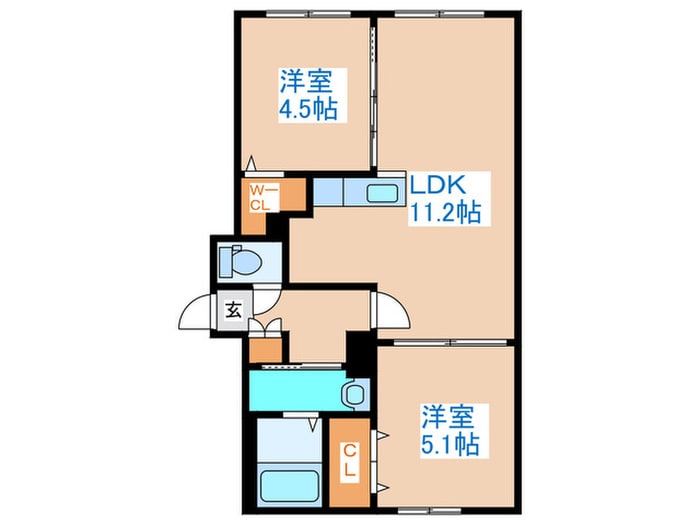 間取り図 セレーノ南11条