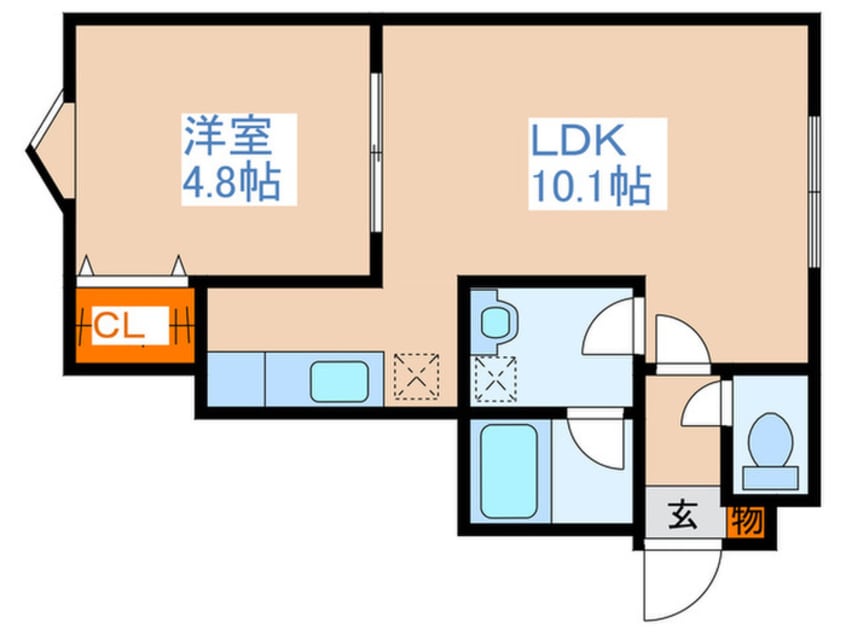 間取図 ブランノワールマティーノ平岸