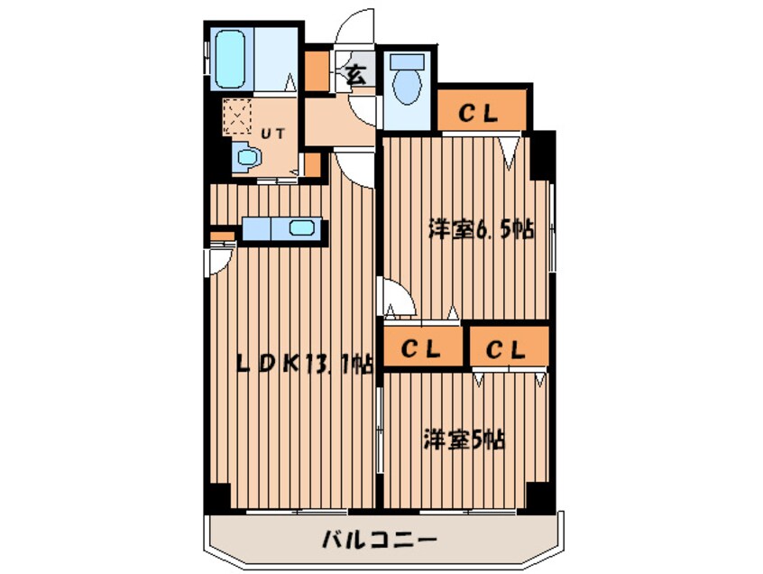 間取図 グロワ－ル聖苑