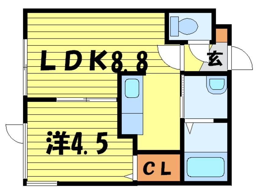 間取図 Ｒｅｖｅｕｒ白石