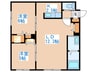 Posh発寒 2LDKの間取り