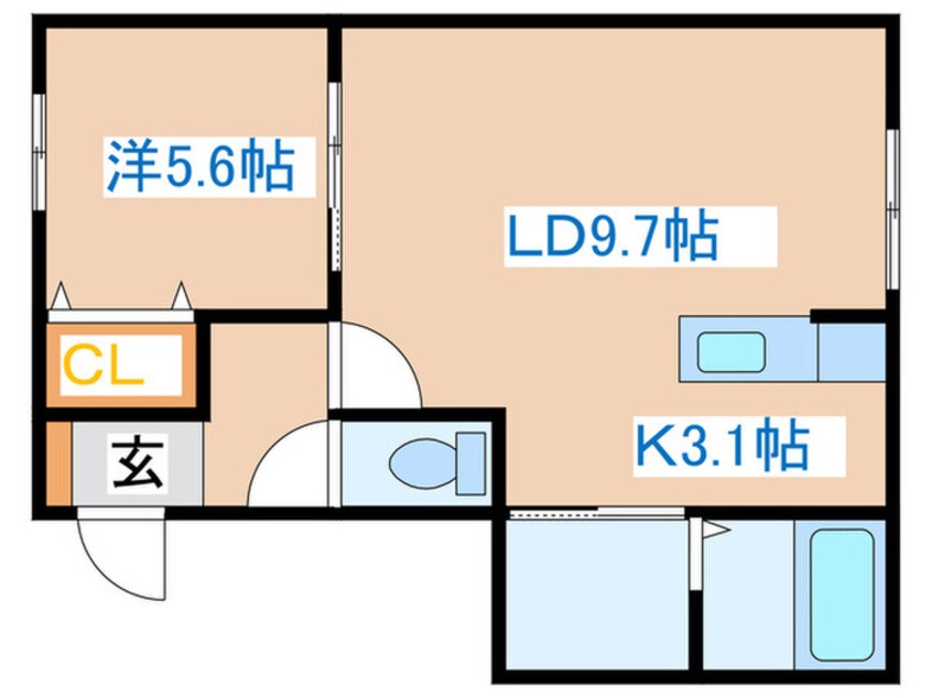 間取図 グランメールアンザイ