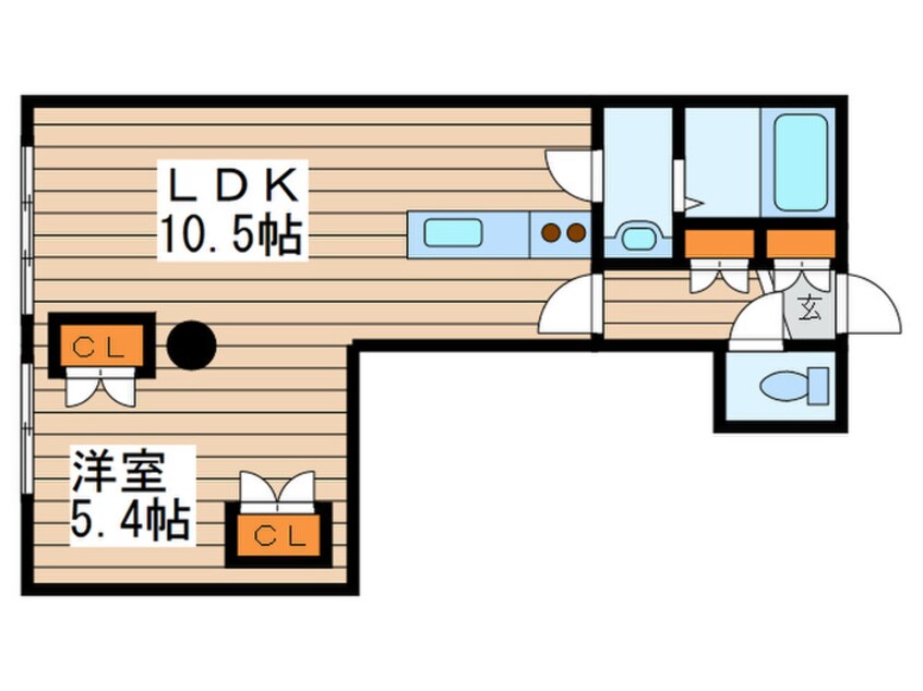 間取図 リベルタ福住