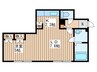 リベルタ福住 1LDKの間取り