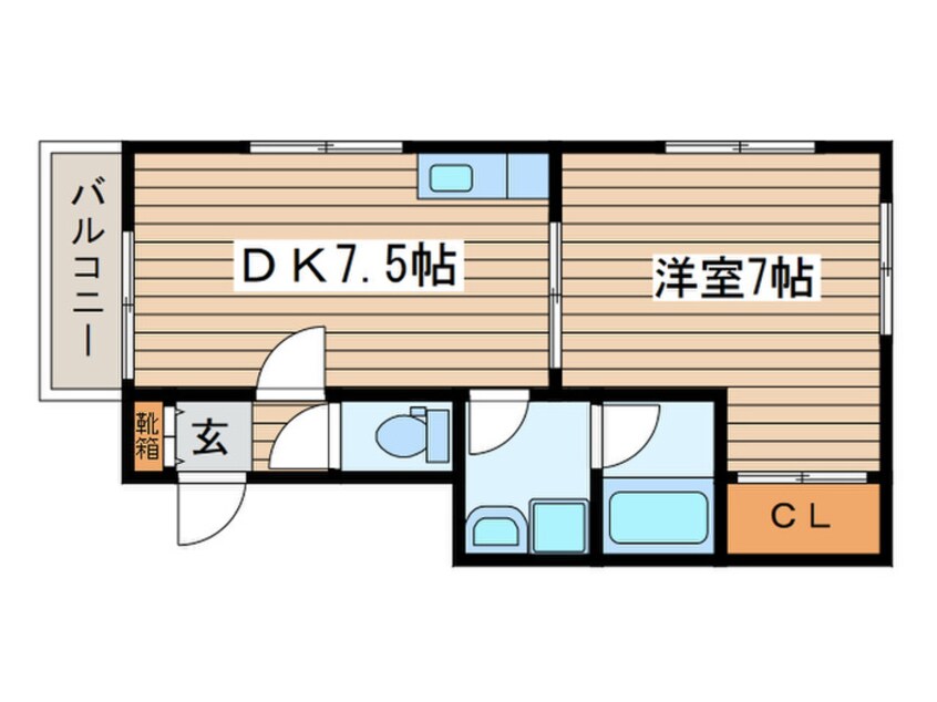 間取図 コ－ポソレイユ