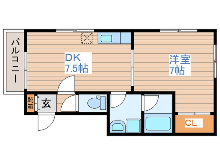間取図 コ－ポソレイユ