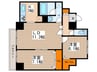 スクエアマンション６１４ 2LDKの間取り