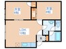 クレ－ル５１７ 2LDKの間取り