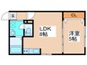 クリスタルN９ 1LDKの間取り