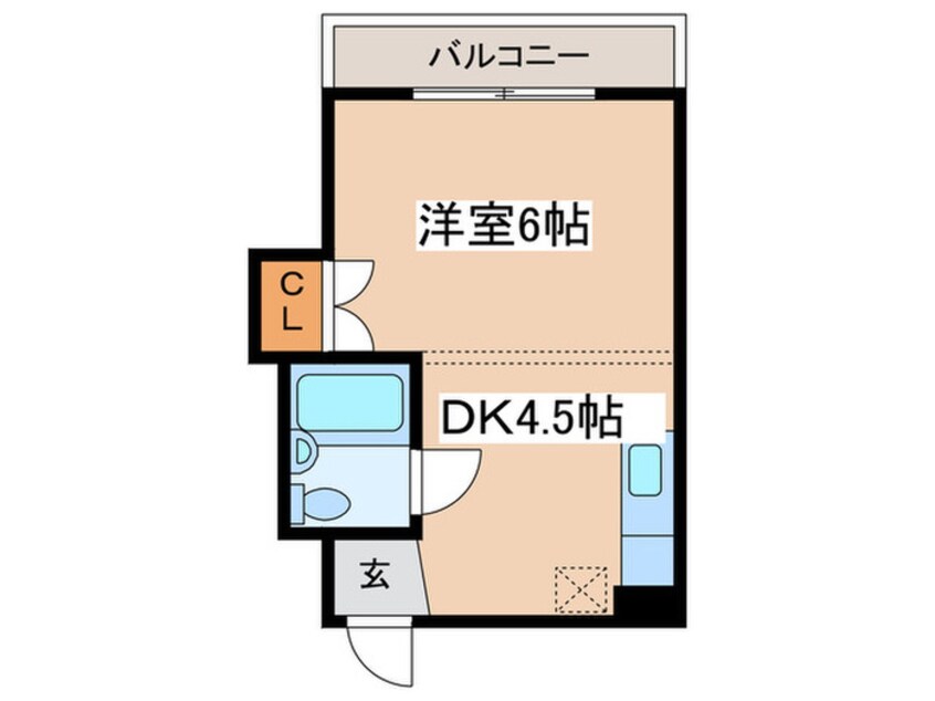 間取図 コ－ポ幌北