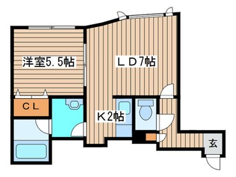 間取図 リ－ヴィレッジ北２８条