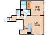 ロイヤルハイアット 1LDKの間取り