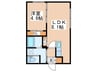 RESIDENCE SHINMEI MIYANONORI 1LDKの間取り