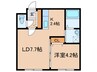 BELL　WALK 3 1LDKの間取り