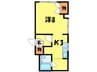 第２１松井ビル 1Kの間取り