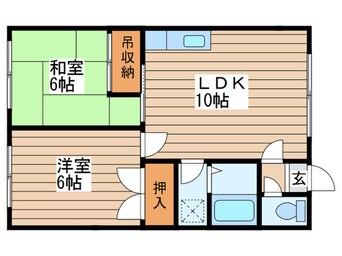 間取図 中屋ハイツＡ棟