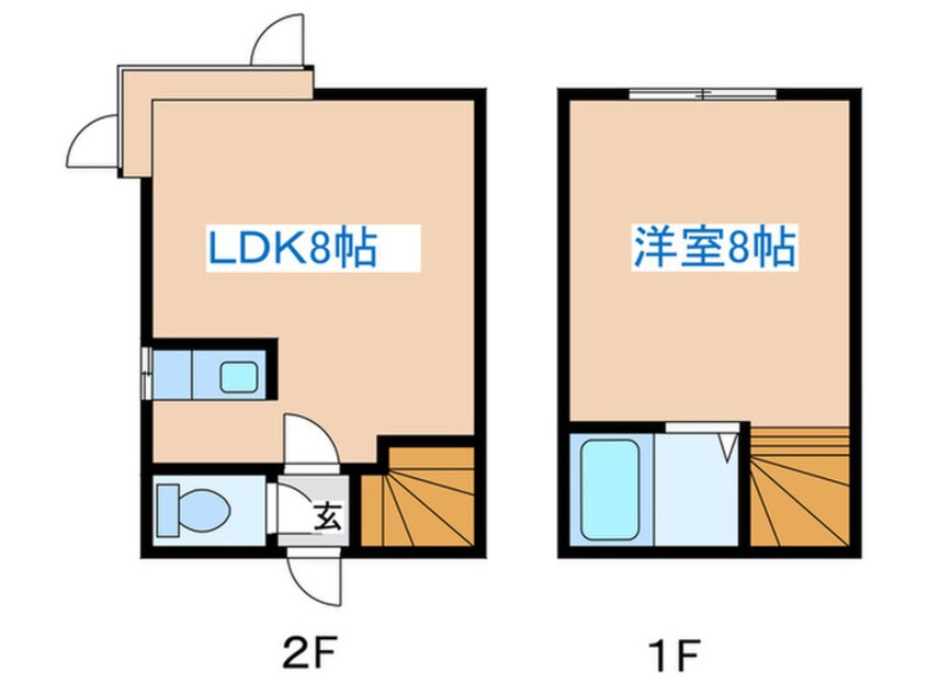 間取図 サクシ－ド八軒