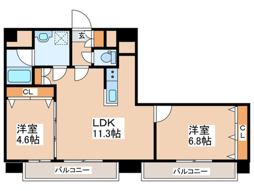 間取図 MARUKOH　MS　NO.2