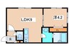 Sileni東札幌 1LDKの間取り