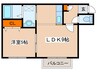 フェリーク 1LDKの間取り