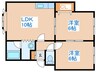 ハイム北斗 2LDKの間取り