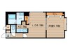 サザンパ－ク北大 1LDKの間取り