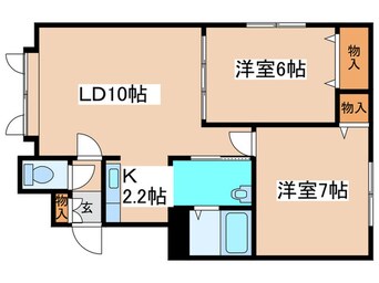 間取図 ルミエールキョーワⅡ