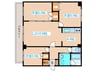 三雄マンション 3LDKの間取り