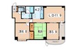 ガーデンハウス山鼻西 3LDKの間取り