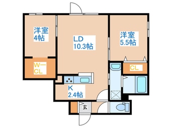 間取図 Bellissimo Nishimachi