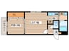 ビ－エクセレント 1LDKの間取り