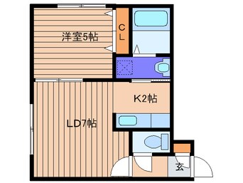 間取図 フロンティア円山