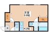 Ferien 1Kの間取り