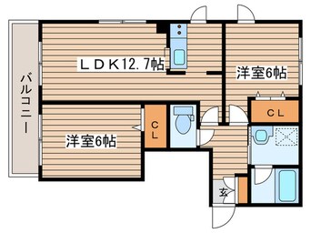 間取図 ｳﾞｨﾗ･ﾊﾟｰﾙ
