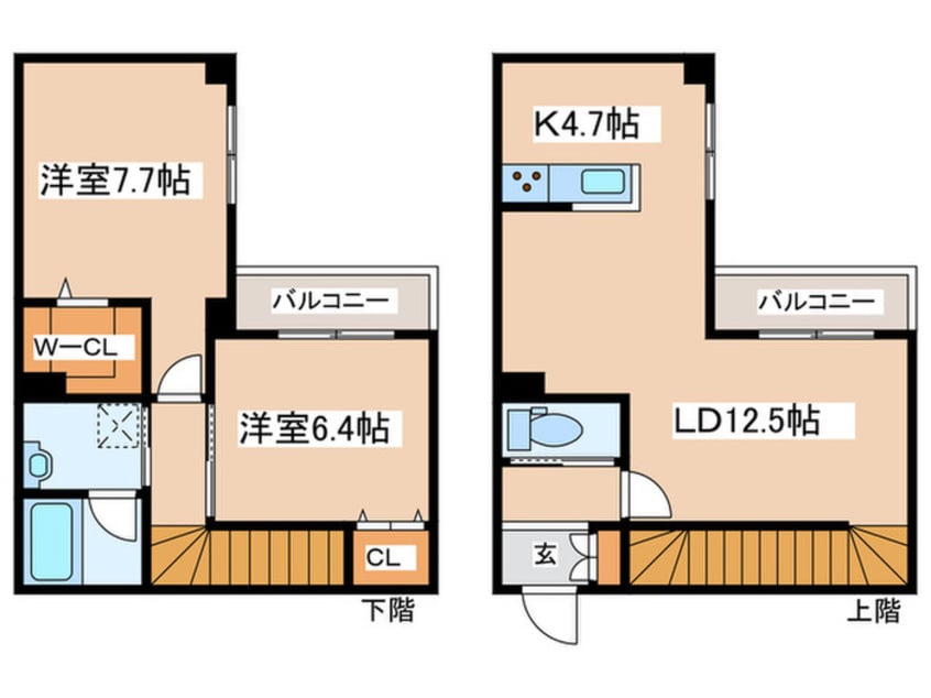 間取図 グランメール美園1条