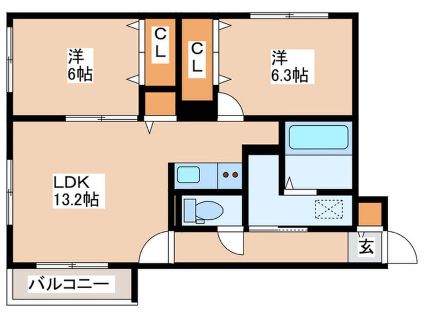 間取図 RainbowRoad南円山
