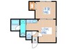 LEE　SPACE新道東 1LDKの間取り