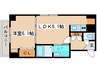 スカイコ－トＫ 1LDKの間取り