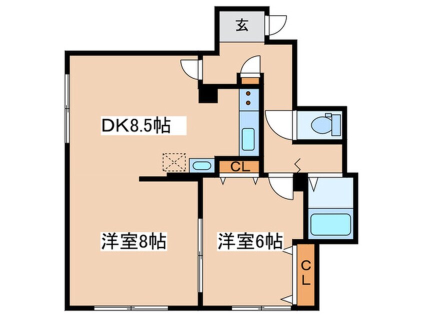 間取図 第３晃和ハイツ
