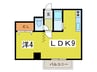 パ－クヒルズ中央Ｋ 1LDKの間取り