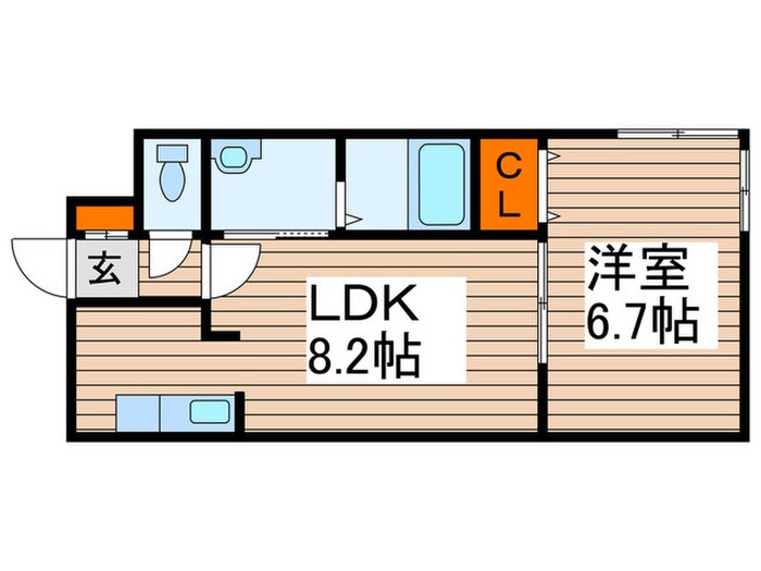間取り図 メゾンエクレーレ北18条