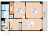 Ｎ３４マンション 2LDKの間取り