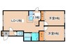 アヴニールⅡ 2LDKの間取り