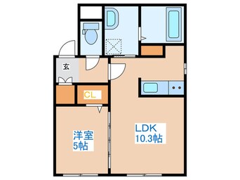 間取図 デイズ発寒南