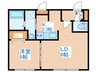 デイズ発寒南 1LDKの間取り