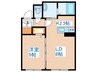 デイズ発寒南 1LDKの間取り